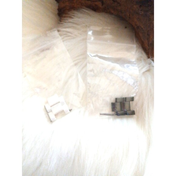 FOSSIL Women's Stainless Steel Rhinestone Face Lot of 2 Watches White/Black - Picture 4 of 8